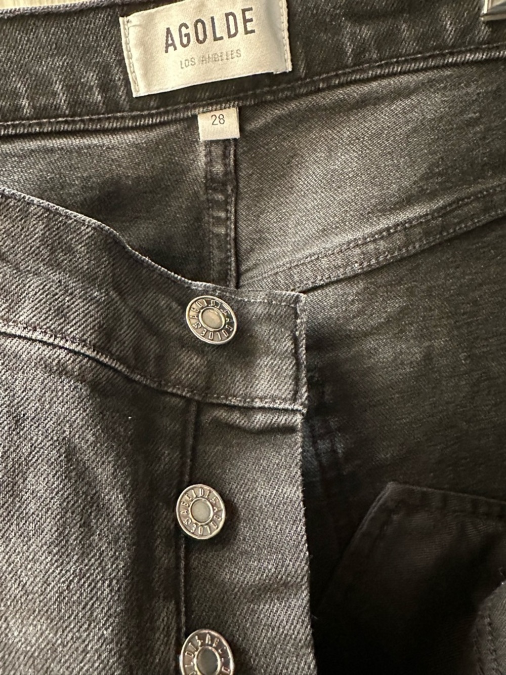 Agolde Riley High Rise Straight Crop Jeans - Picture 8 of 12